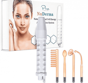 NuDerma Portable Handheld High-Frequency Skin Therapy wand Machine