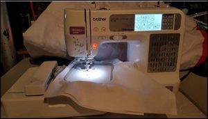#3: Brother SE400 Combination Computerized Sewing and 4x4 Embroidery Machine